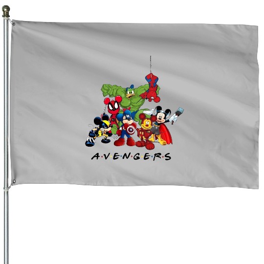 Mickey Avengers House Flags, Disney Marvel  House Flags