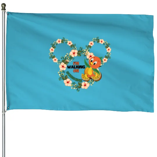 Orange Bird House Flags, Disney Orange Bird Tank, Florida Orange Bird Tank, Mickey Ears Tank