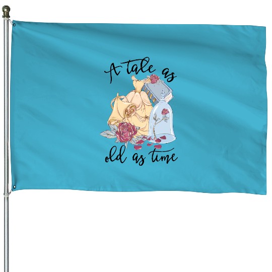 Disney Princess House Flags, Beauty And The Beast House Flags