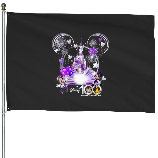 100 Years of Wonder Disney House Flags, Disney Trip House Flags, Magical Castle House Flags, 100th Anniversary House Flags