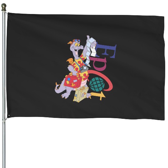 Retro Disney Figment Epcot  House Flags, Figment Epcot Center House Flags
