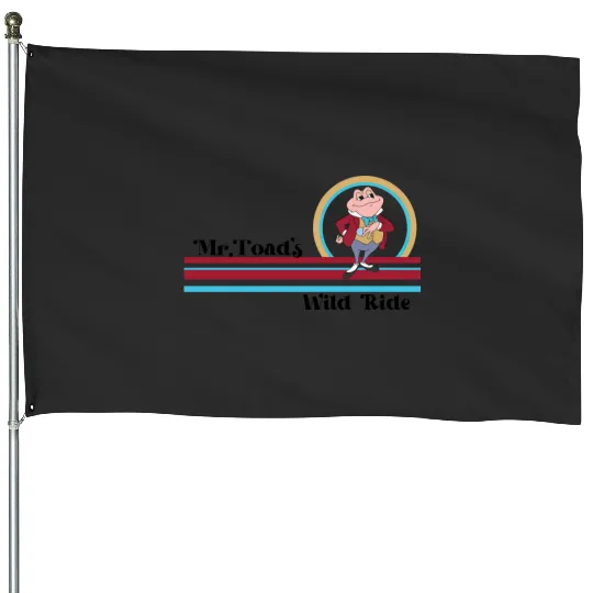 Disney Retro Mr. Toad's Wild Ride House Flags / Disney Mr. Toad House Flags