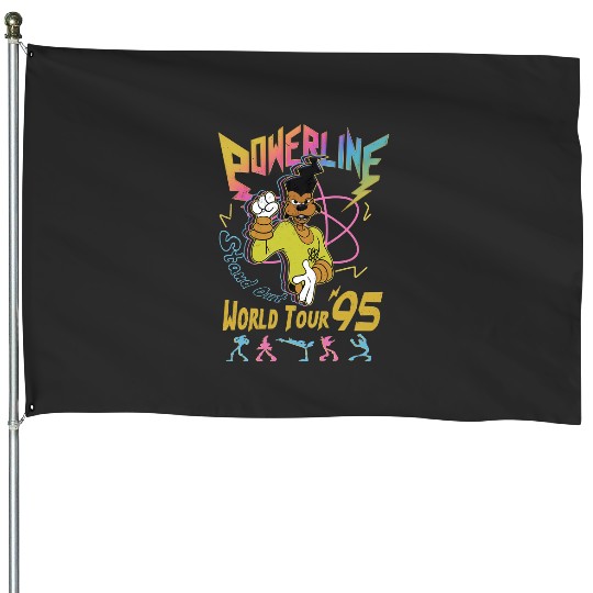 Retro Disney A Goofy Movie Powerline World Tour 95'  House Flags