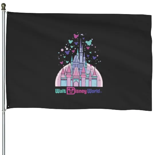 Disney Castle Balloons House Flags, Disneyland Castle House Flags