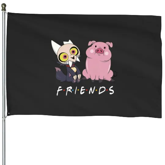 Disney Channel Gravity Falls Waddles & King The Owl House Friends House Flags