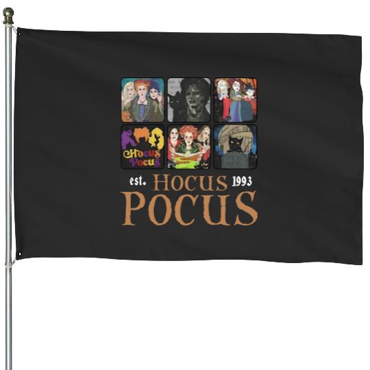 Disney Hocus Pocus Est 1993 House Flags, Vintage Sanderson Sisters House Flags
