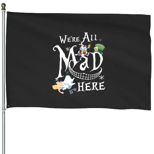Alice in Wonderland House Flags, Disney ALice in Wonderland