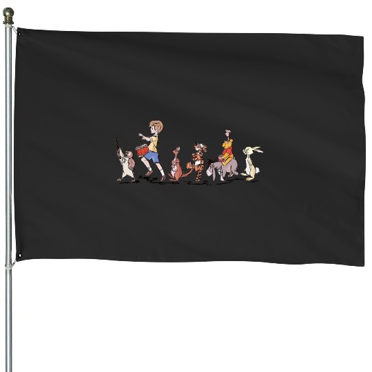 Discover Winnie the Pooh House Flags, Disney Winnie the Pooh House Flags