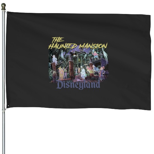 Retro The Haunted Mansion 1969 Disneyland House Flags