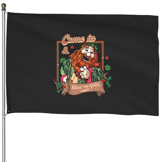 Disneyland Muppets Christmas Carol Character House Flags, Ghost of Christmas House Flags