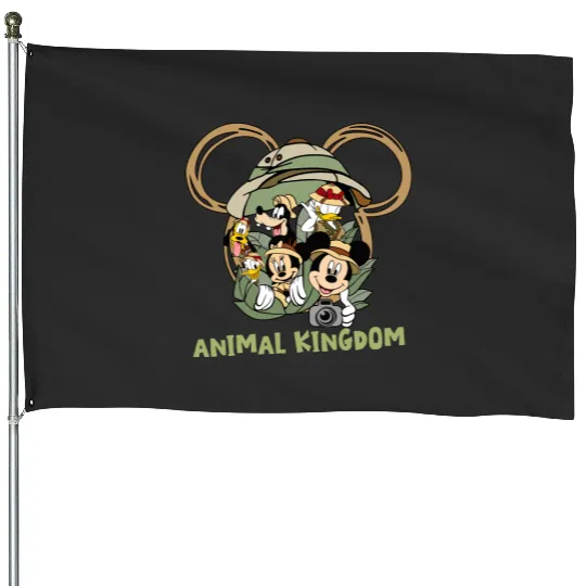 Disney Animal Kingdom House Flags, Animal Kingdom House Flags, Animal Kingdom Family House Flags, Disney Matching House Flags