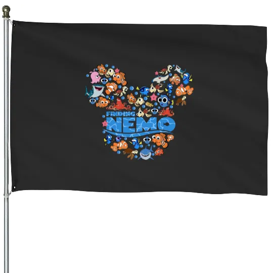Finding Nemo House Flags, Disney Nemo House Flags, Nemo House Flags, Disney Cruise House Flags, Nemo Character House Flags