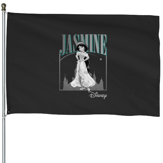 Retro Jasmine 90s House Flags, Disney princess House Flags