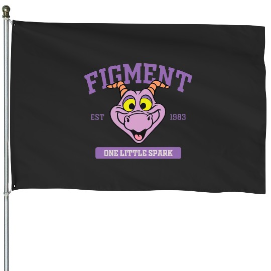 Disney Figment House Flags, Epcot Figment House Flags, Figment Est 1983 House Flags
