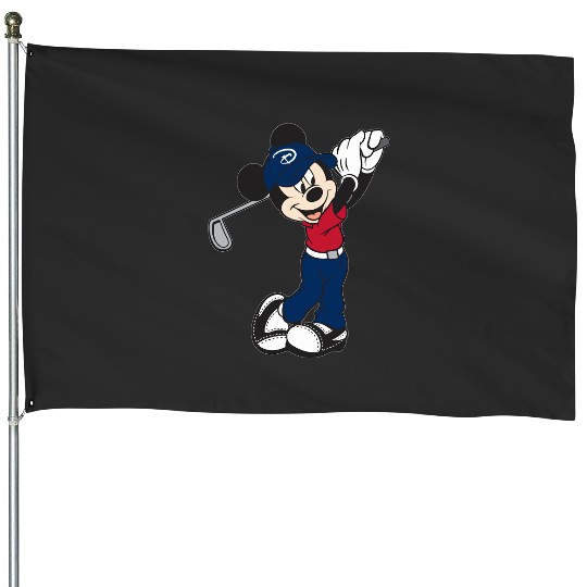 Mickey Golf House Flags, Disney Unisex House Flags, Disney Family Matching House Flags