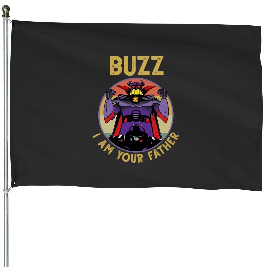 I Am Your Father Buzz Vintage House Flags Buzz Lightyear House Flags, Toy Story Disney, Father's Day House Flags