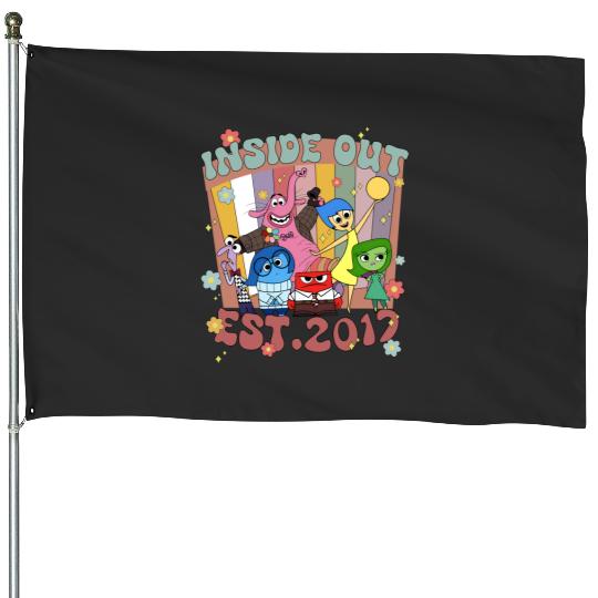 Disney Inside Out est 2017 House Flags, Inside Out Characters House Flags, Disney Best Friends House Flags