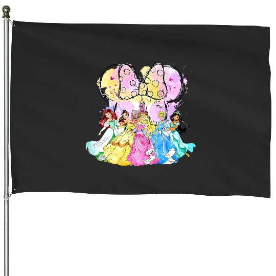 Princess Castle Minnie Ear House Flags, Disney Girl Trip, Disney Princess House Flags