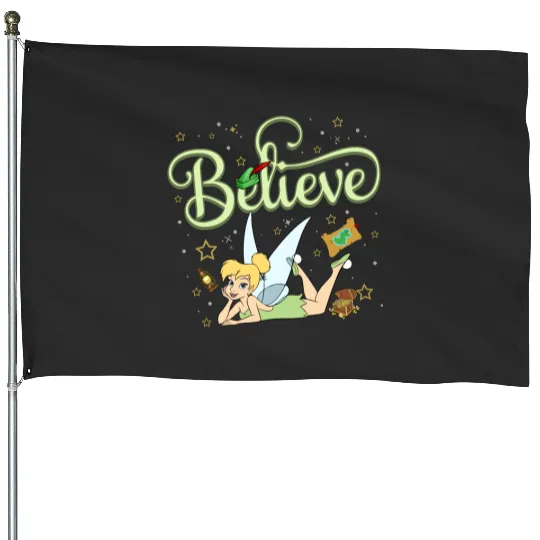 Tinkerbell House Flags, Disney Princess House Flags, Disney Tinkerbell House Flags, Disney Character House Flags, Disney Trip House Flags, Disney House Flags