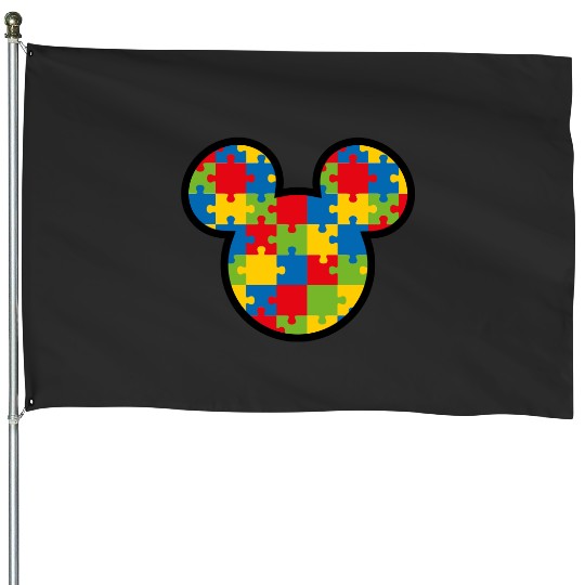 Autism Warrior Gift, Mickey Mouse House Flags, Disney Autism House Flags