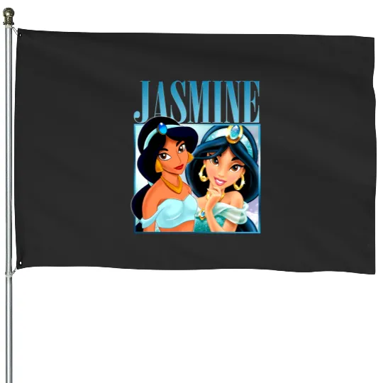 Princess Jasmine Aladdin Vintage House Flags, Jasmine Disney House Flags, Disney Character House Flags