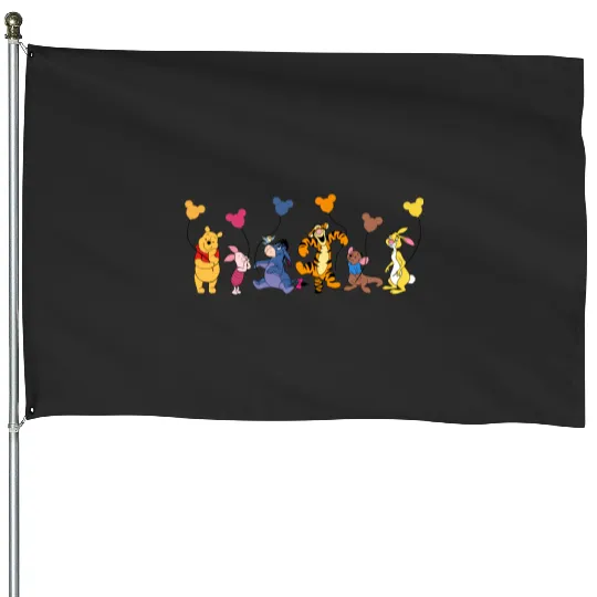 Winnie The Pooh House Flags, Disney Winnie The Pooh House Flags,