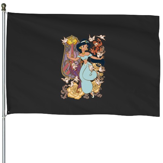 Princess Jasmine Aladdin  Color House Flags, Disney House Flags