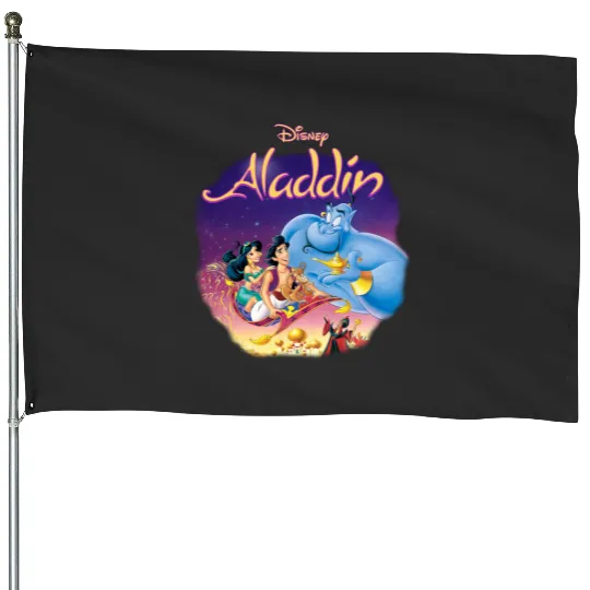 Disney Aladdin Jasmine Princess Jafar Abu Genie House Flags