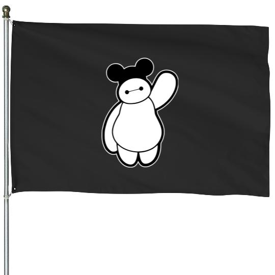 Cute Baymax House Flags, Disney Baymax House Flags, Big Hero 6 House Flags, Mickey Baymax House Flags