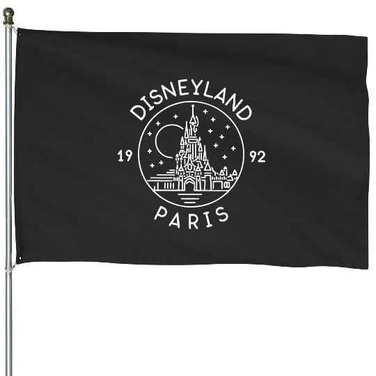 Disneyland Paris 1992 Vintage House Flags