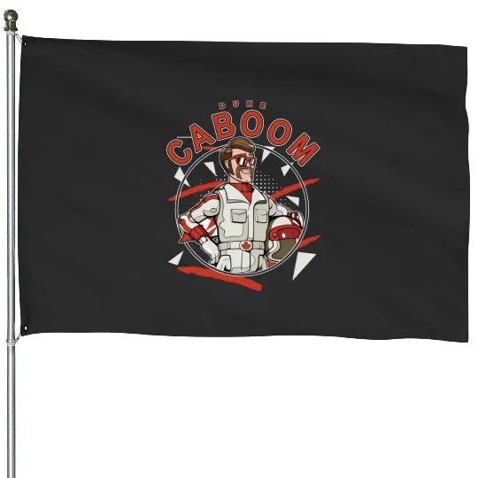 Disney Duke Caboom 90's Portrait House Flags, Disney Toy Story Portrait House Flags