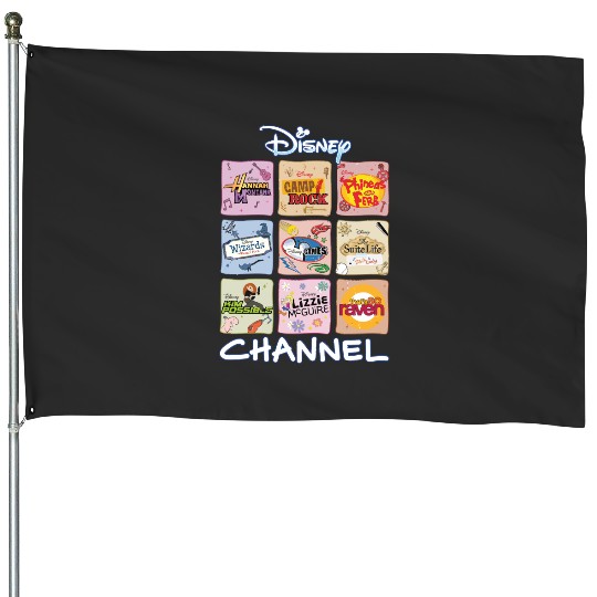 Disney Channel Nite House Flags, Disneyland House Flags