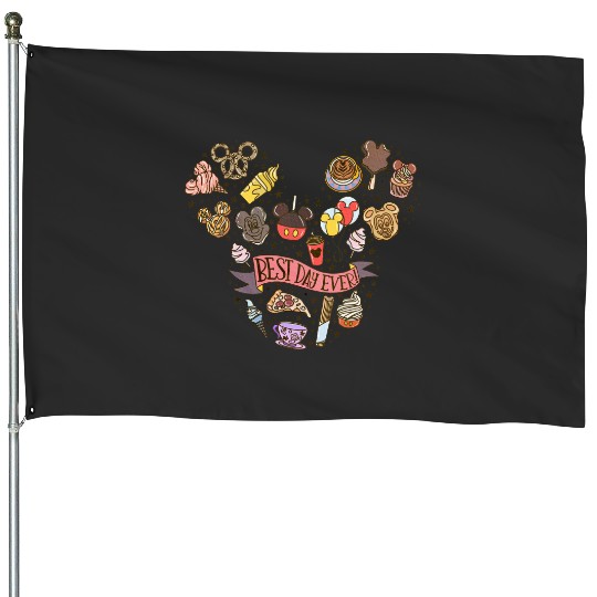 Best Day Ever House Flags, Disney Trip family Vacation 2022  House Flags