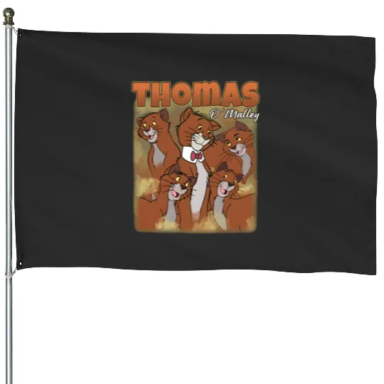 Thomas O'Malley Vintage Retro House Flags The Aristocats Character House Flags Disney House Flags Great Gift Ideas Men Women