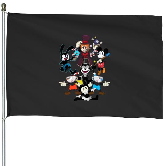 Disney Oswald the Lucky Rabbit House Flags, Oswald mickey House Flags