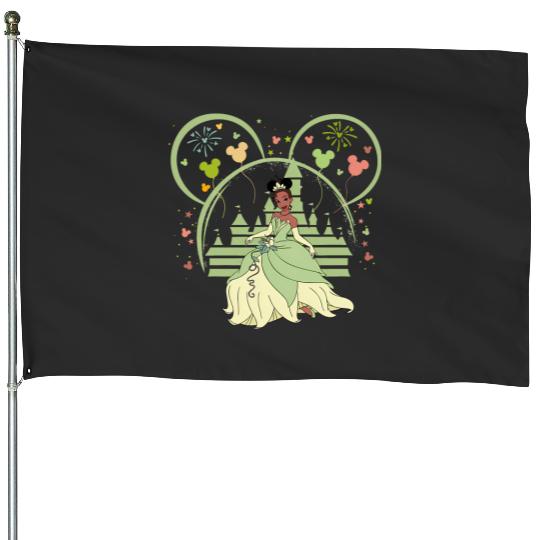 Tiana Mickey Ear House Flags, Princess Tiana House Flags, Mickey Ear House Flags, Disney Princess House Flags, Tiana Magic Kingdom House Flags