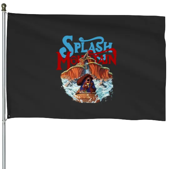 Disney Splash Mountain Vintage House Flags, Splash Mountain House Flags