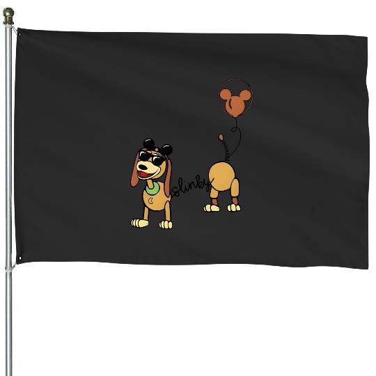 Slinky Dog House Flags, Slinky T.oy S.tory House Flags, T.oy S.tory House Flags, Disney Balloon House Flags