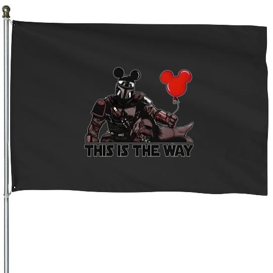 The Mandalorian This Is The Way Mickey Mouse Ears House Flags Disney Trip 2023 House Flags