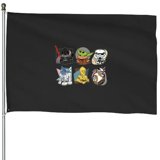 Star Wars House Flags, Disney House Flags, Star Wars Characters House Flags