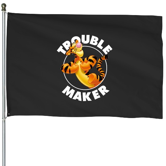 Disney Winnie The Pooh Tigger Trouble Maker House Flags, Tigger House Flags
