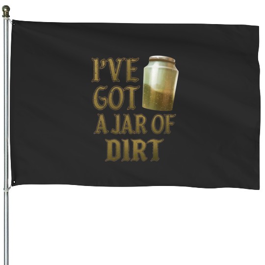Disney Pirates of the Caribbean I've Got A Jar Of Dirt House Flags, Magic Kingdom Trip House Flags Family Birthday Gift