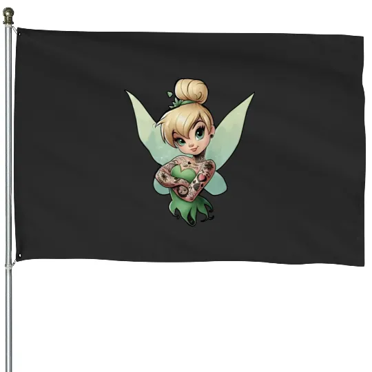 Tinkerbell House Flags, Peter Pan, Disney Princess, Disney House Flags