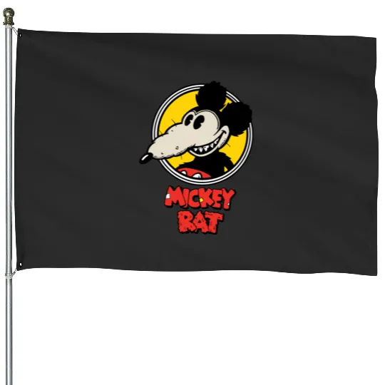 Mickey Rat Essential House Flags, Retro Disney Mickey Mouse House Flags, Vintage Disney House Flags