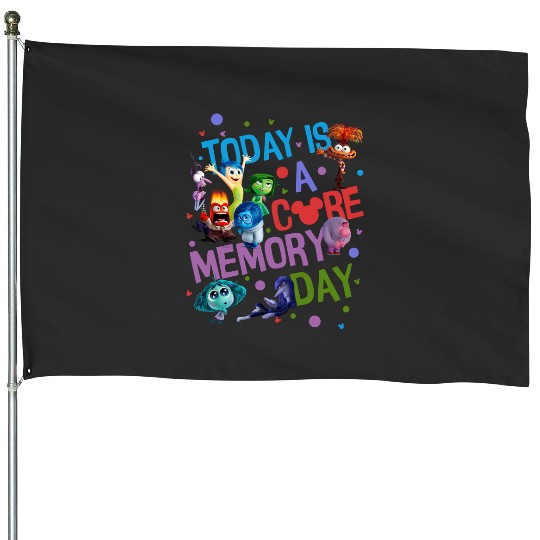 Disney Inside Out 2 Core Memory Day Era House Flags, Disney Family Trip House Flags