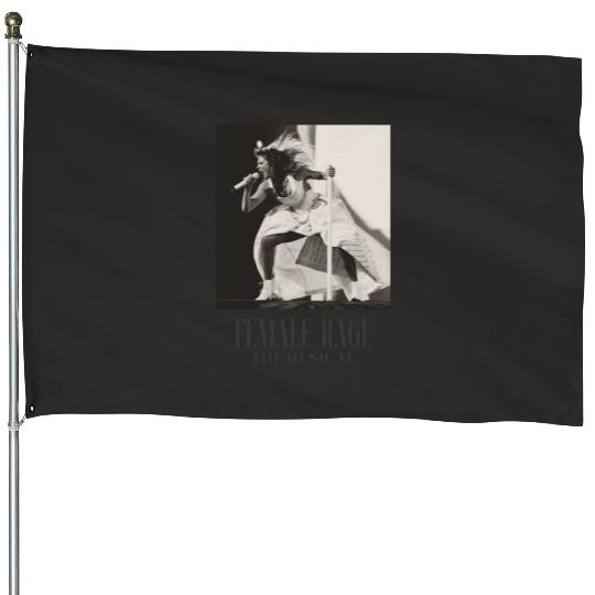 Discover Female Rage The MusicalTTPD The Eras Tour TaylorSwift Inspired Tribute Active House Flags