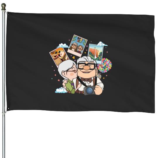Adventure is Out There Disney Pixar Up House Flags, Vintage Carl And Ellie Up House