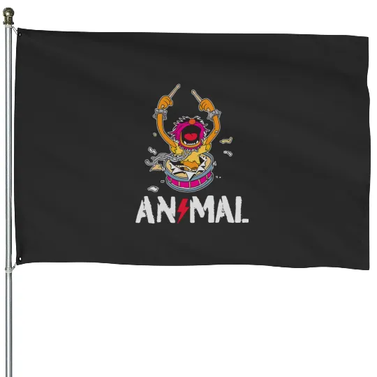 Funny Drummer Disney The Muppets Animal Rock And Roll Drums Graffiti Logo House Flags