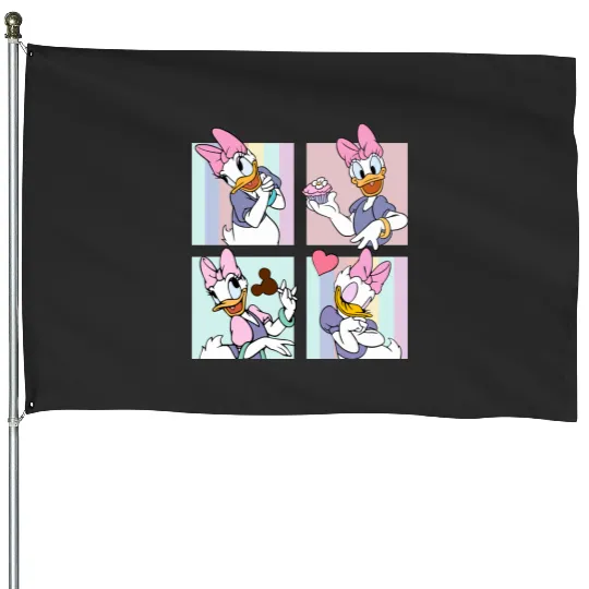 Disney Daisy Duck  House Flags, Disney Girls House Flags, Disney Aesthetic House Flags, Disneyworld House Flags, Disneyland House Flags
