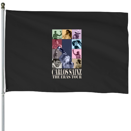 Carlos Sainz Eras Tour 2023 season white letters House Flags